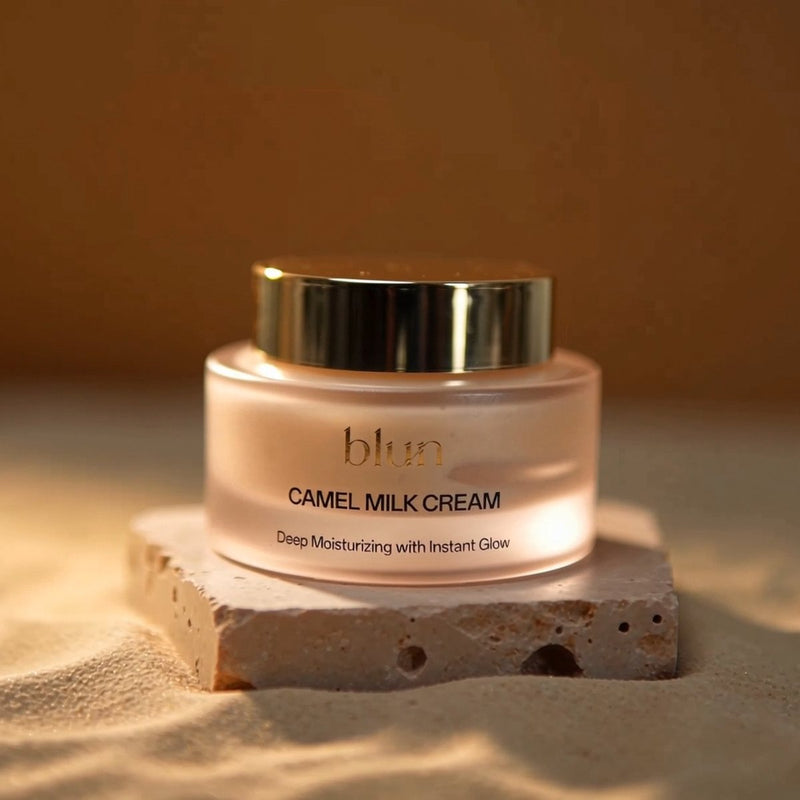 Blun Camel Milk Cream jar